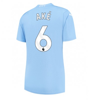 Manchester City Nathan Ake #6 Hemmatröja Dam 2023-24 Kortärmad